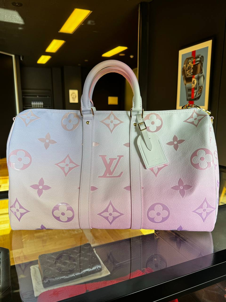 Louis Vuitton Keepall 45 Spring in the City Sunrise Pink Pastel