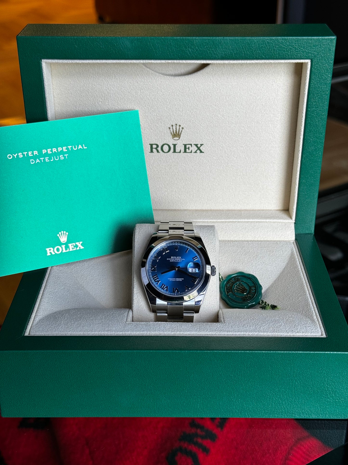 Rolex Datejust 41 126300 Azzurro Blue Dial Pre Owned