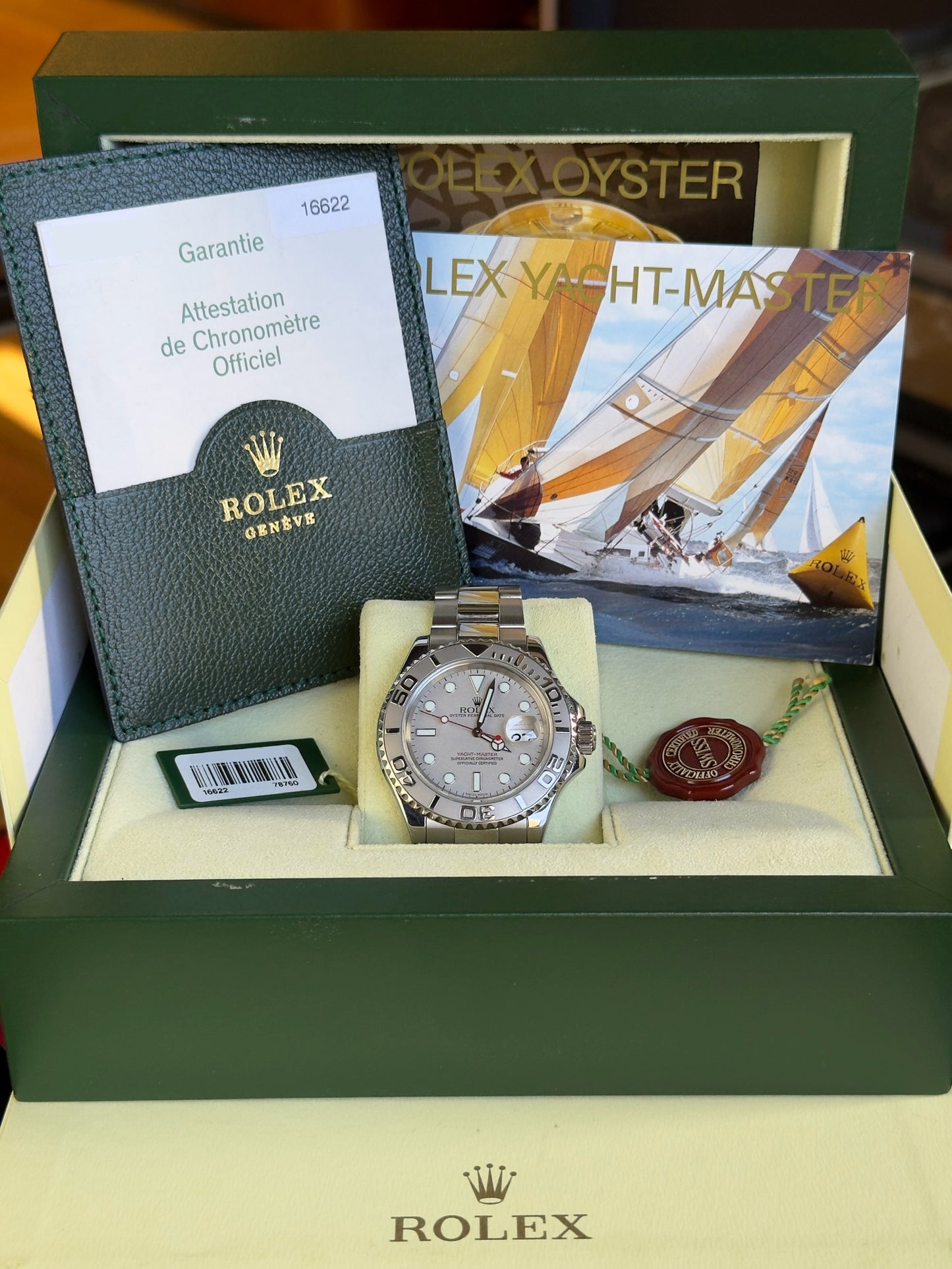 Rolex Yachtmaster 40 16622 Silver Dial Pre Owned