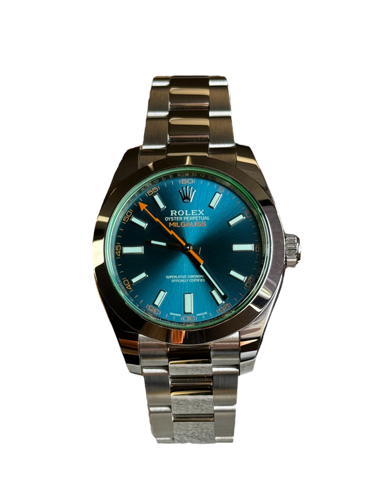 Rolex Milgauss Z blue 116400GV Brand New