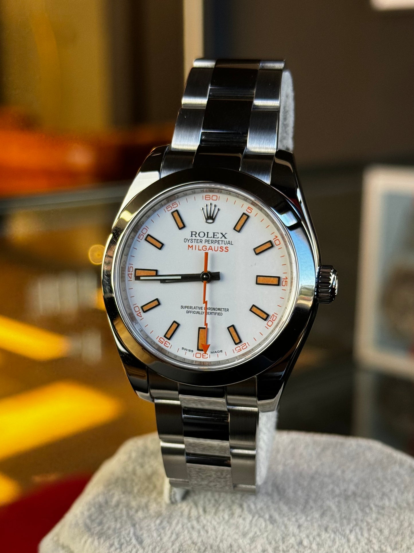 Rolex Milgauss 116400 White Dial Pre Owned