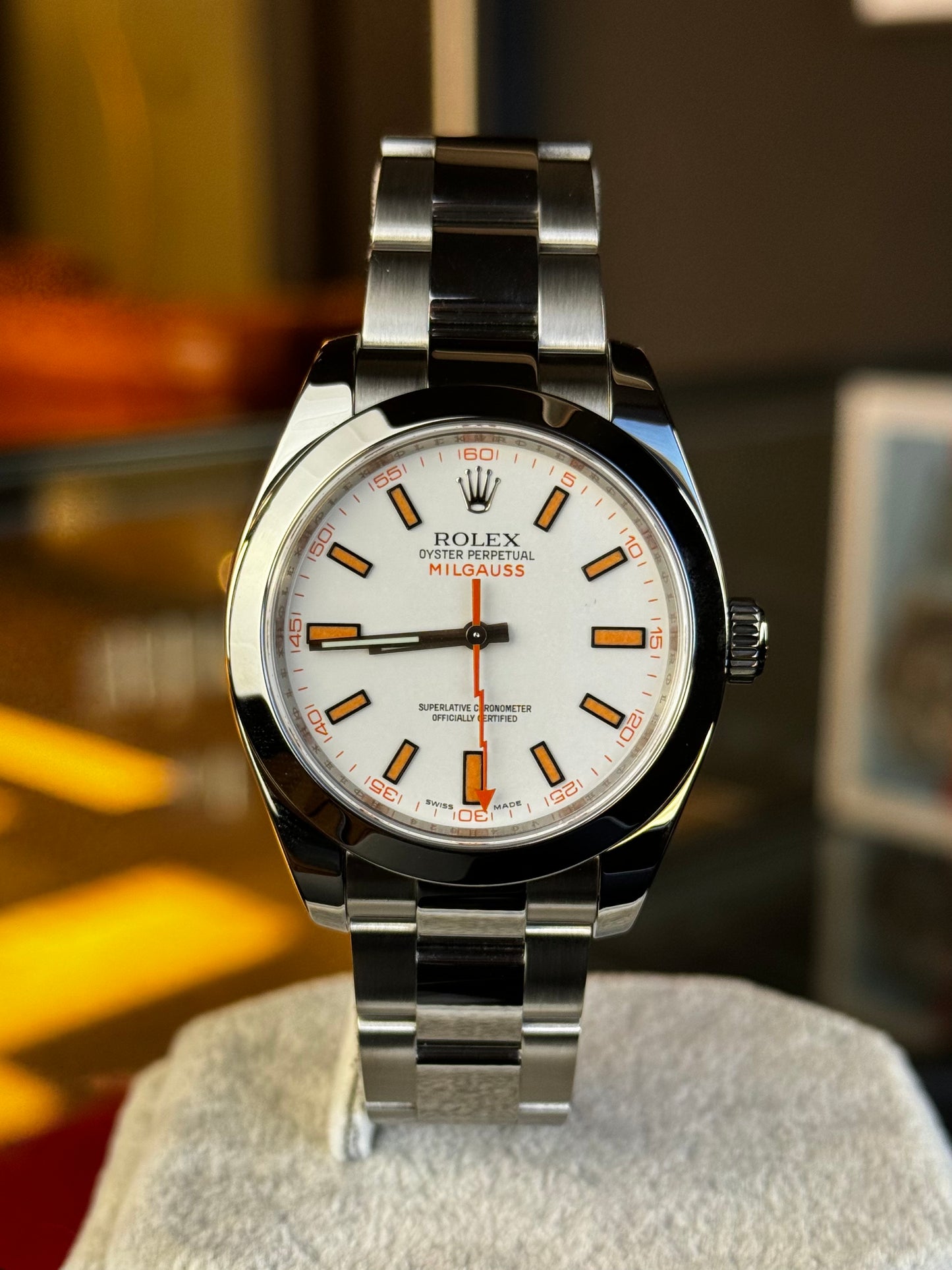 Rolex Milgauss 116400 White Dial Pre Owned